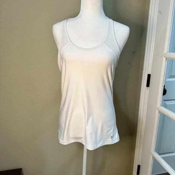 UNDER ARMOUR Heat Gear Racer Back Workout Tank Top - size Medium - Picture 4 of 10